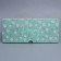 Capcake box, confectionery packaging with a window, 6 cells "Green Pattern", 25 x 17 x 10 cm