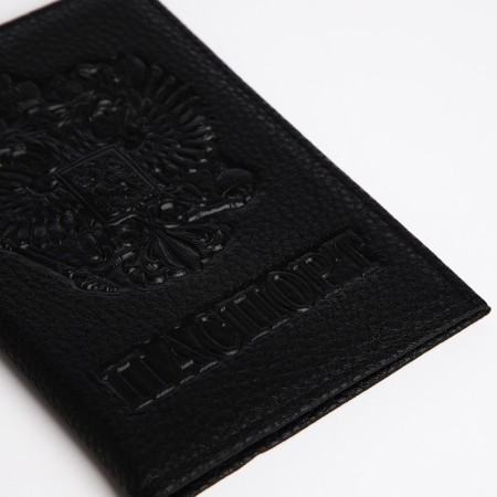 Cover for passport, black color-3