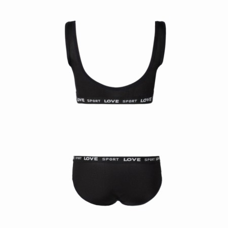 Female set (top, panties), black color, size One size (42-48)-9