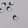 Decor for creativity metal, rhinestones "Heart with flower" silver, black 2x1.7x0.3 cm