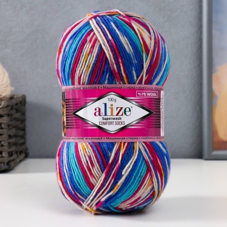 Superwash Comfort Socks yarn 75% wool, 25% polyamide 420m/100g (7654)