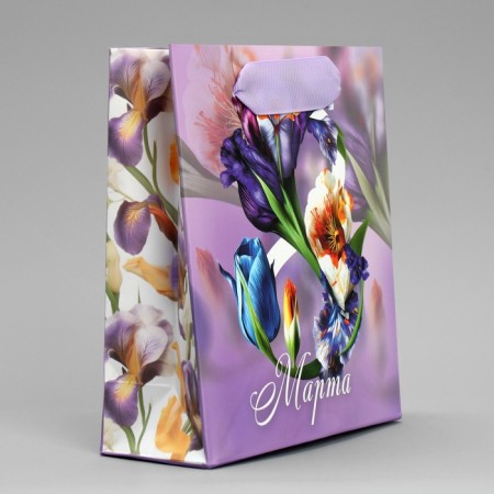 Gift Package Laminated, packaging, Irises, S 12 x 15 x 5.5 cm-3