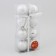 Set of balls plastic D-6 cm, 8 pcs "Adelia" silver