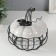 Casket Metal, ceramics "Pumpkin with a leaf" White with black 14x14x13 cm
