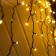Garland "fringe" 3 × 0.6 m, IP44, UMS, dark thread, 160 smd-led, glow warm white, 220 V