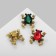 Brooch "Frog" glass, color mix (indivisible packing 12 pcs., Price per pcs.)
