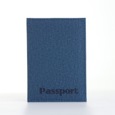 Cover for passport, blue color