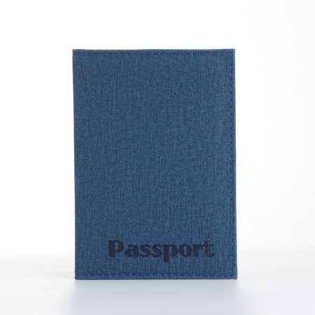 Cover for passport, blue color
