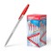 Ballic handle Erich Krause R-301 Classic Stick, Node 1.0 mm, ink red, letter line 2000 meters, barcode on the handle