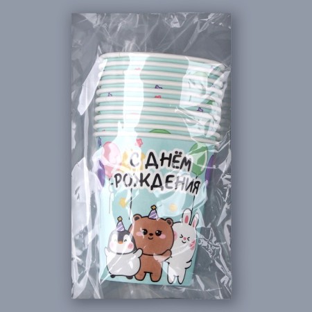 A single -single -paper glass "Beast", 250ml-4
