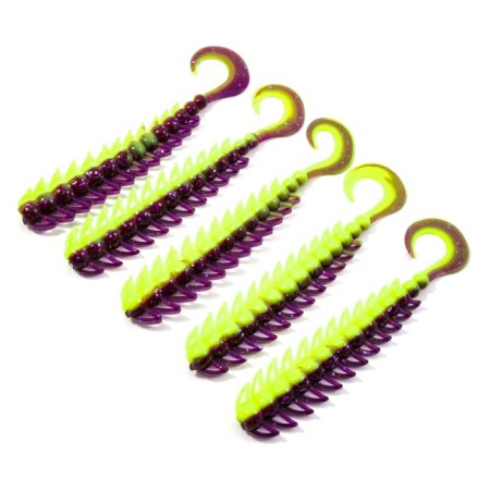 Twizter Yaman Pro Ruff, 12.7 cm, color #26-Violet Chartreuse, packaging 5 pcs.-3