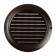 Ventilation grate Zein, D = 150 mm, round, with a grid, a flange, a stiff, brown