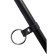 Small Pecado BDSM fixation, with a ring, leather and wood, black