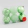 Set of balls plastic D-8 cm, 6 pcs "Esther" snowflakes, green