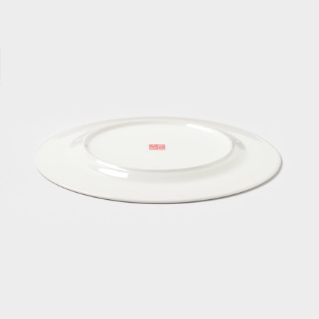 Plate "Golden Line", D = 27 cm, bone porcelain, white-2