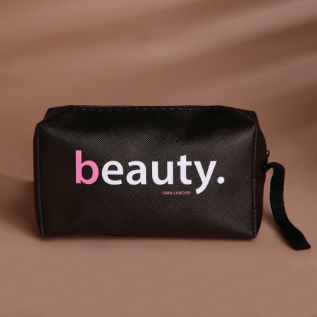 Beauty cosmetic bag, artificial leather, 9x15x5.5-1