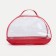 Cosmetic bag with lightning, with a pen, red color