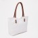 Zipper bag with lightning, white color