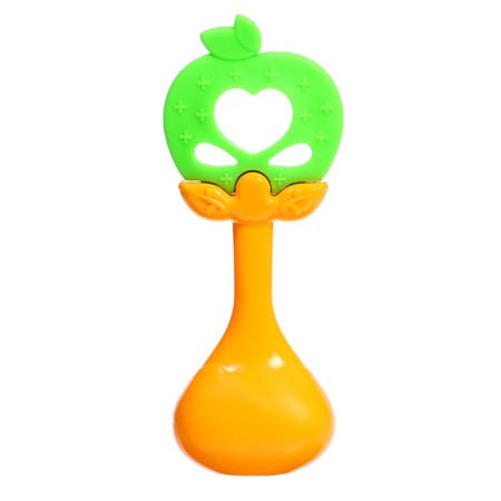 A set of rattles with a teether's teeth “Fruitics. Apple ", 4 pcs-5