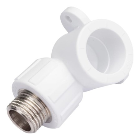 The square "Politek", polypropylene, 25 mm x 1/2 "mm, external thread
