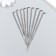 Fasting needles,+holder set 10 pcs: 7.9 cm, 8.6 cm, 9 cm