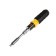 A screwdriver with a set of bit and tundra heads, reversing, in a case, 14 objects