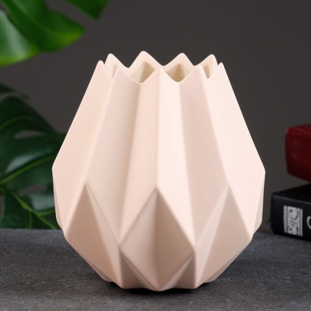 Kashpo - Vase "Triangles" 14x7x7cm, pink-1