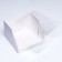 Confectionery box with a plastic lid, white 20.5 x 20.5 x 14 cm