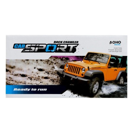 Radio-controlled jeep "All-terrain vehicle" works on batteries, black and blue color-8