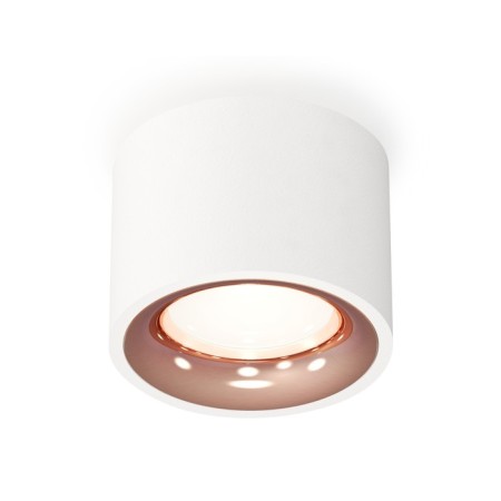 Ambrella Light overhead lamp, XS7510025, MR16 GU5.3 LED 10 watts, white sand color, pink gold