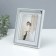 Photo frame plastic in 1 photo13x18 cm "Laconic style" silver paper embossing 18x2x23 cm