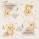 Paper napkins 25*25cm "Bear" (set 20 pcs)