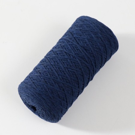Knitting cord without core 70% cotton, 30% polyester 1mm 200m/65 ± 10g (41 - Indigo)-1
