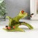 Souvenir Polystone Lac "Frog on the Leaf" 7.5x13x10.5 cm