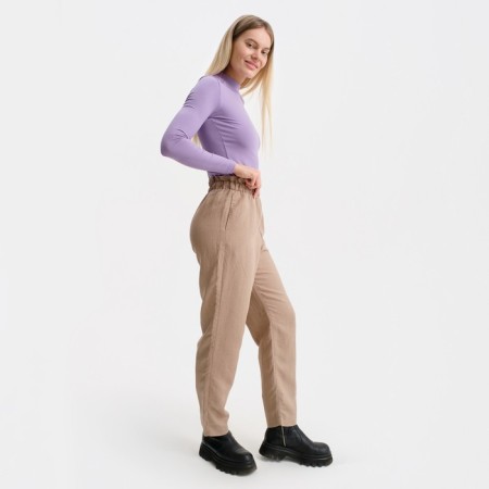 Women's pants, beige color, size 42-4