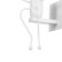 Sconces "man" E27 40W white 11x20x17 cm