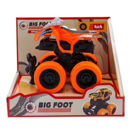 Friction Funky Toys "ATV", with a crash effect, 4x4, color orange color-1