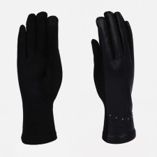 Gloves are female, dimensionless, without insulation, black color