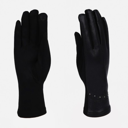 Gloves are female, dimensionless, without insulation, black color