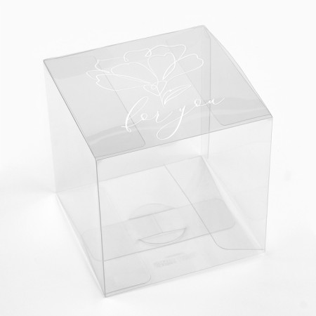 Gift PVC, packaging, "bloom", 12 x 12 x 12 cm-2
