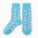 Women's socks "unicorns", blue color, size 36-40