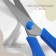 Set of universal scissors, 5.5 ", 14 cm / 6.5", 16 cm, 2 pcs, color mix