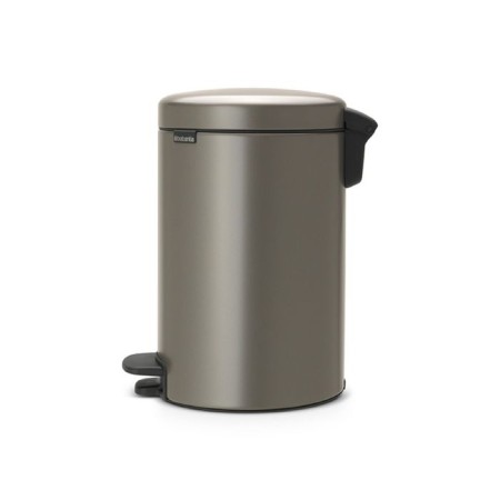 Brabantia Newcon bucket, plastic inner bucket, with a pedal, platinum color, 12 liters-1