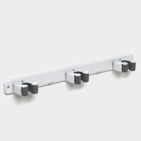 Holder for a mop Dalyan, 35 × 5 × 3 cm, 3 compartments, fastening of self -tapping screws in a kopmolex-1