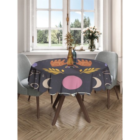 Photo scatter round, size 150x150 cm, Saten-2