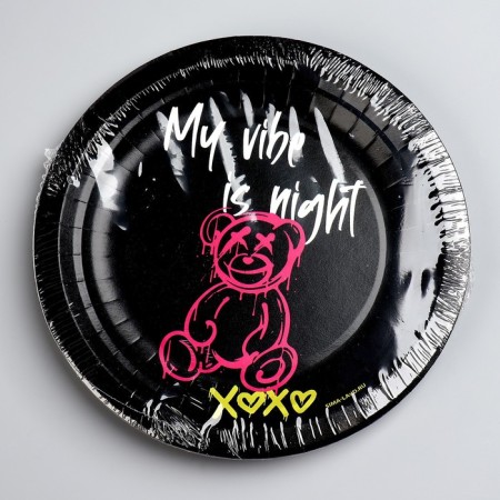 Disposable paper plate "Bear", 18 cm-4