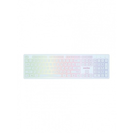 Smartbuy One 305 keyboard, wired, membrane, 104 keys, USB, submits, white