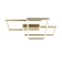 Ceiling Lamp Maytoni Mod015CL-L80GK, LED, 3x78 W, 670x780x80 mm, 4300 lm, gold