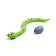 The radio -controlled “jungle” snake works on the battery, the color is green