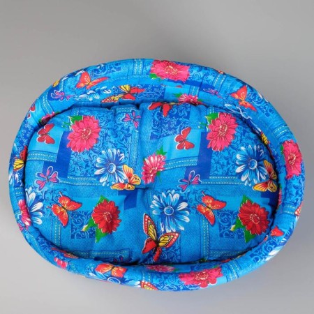 Ovalnoye lying with a side, 38 x 25 x 14 cm, mix of flowers-4